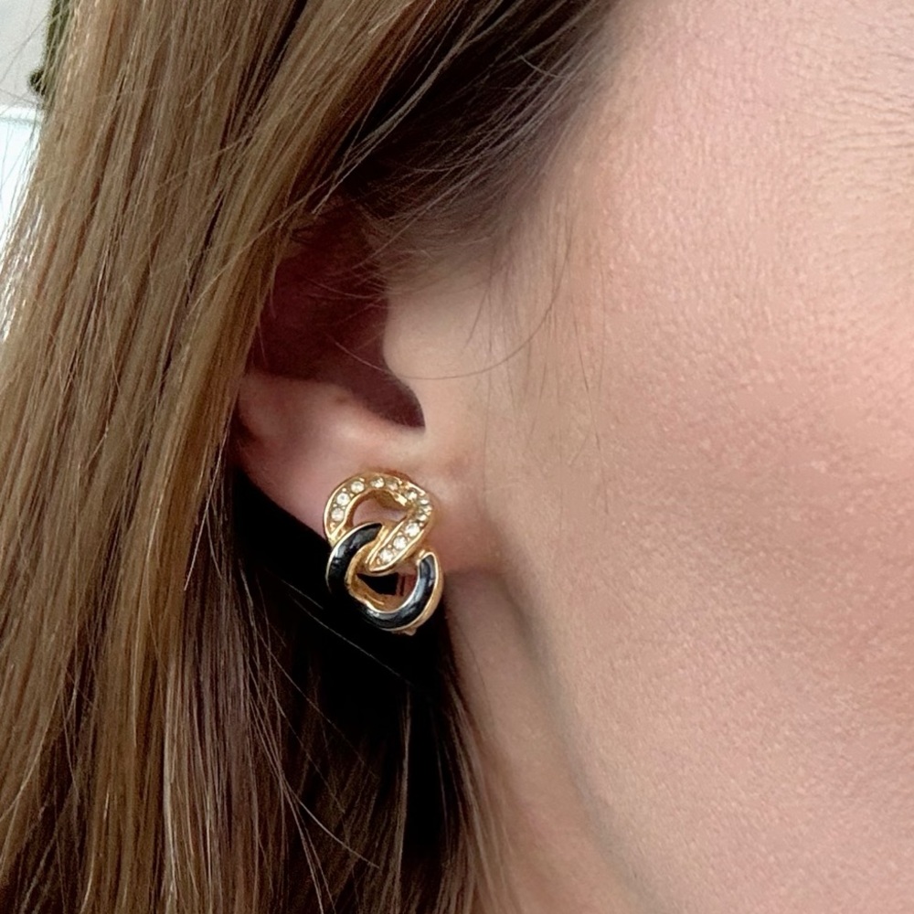 #10 Gold plated Dior vintage clip on earrings